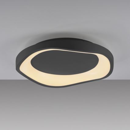 Schöner Wohnen 14233-18 - Luminaria de techo LED regulable MONTA LED/21W/230V Ø 40 cm negra