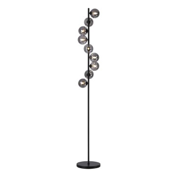 Schöner Wohnen 14506-18 - Lámpara de pie LED DUBAI 9xG9/3W/230V negro/ahumado