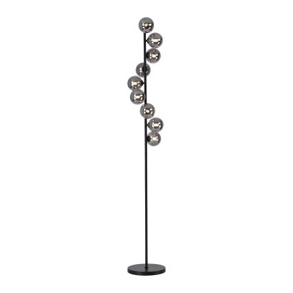 Schöner Wohnen 14506-18 - Lámpara de pie LED DUBAI 9xG9/3W/230V negro/ahumado