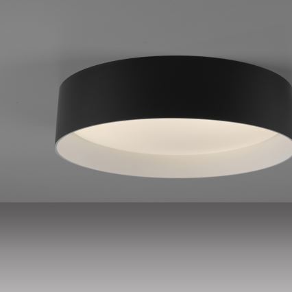 Schöner Wohnen 14593-18 - Lámpara de techo LED regulable TAVOLI, 10 W, 230 V, 2700-6500 K, Ø 28,5 cm, negro + mando a distancia