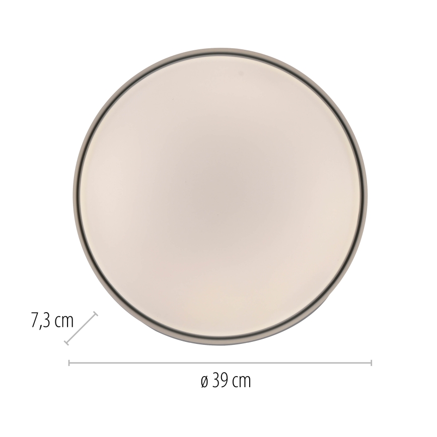 Schöner Wohnen 14594-16 - Luminaria LED de techo regulable TAVOLI LED/20W/230V 2700-6500K Ø 39 cm blanca + mando a distancia