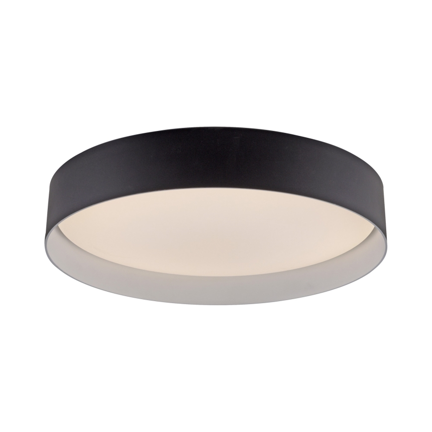 Schöner Wohnen 14594-18 - Plafón LED regulable TAVOLI, 20 W, 230 V, 2700–6500 K, Ø 39 cm, negro, con mando a distancia