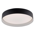 Schöner Wohnen 14594-18 - Plafón LED regulable TAVOLI, 20 W, 230 V, 2700–6500 K, Ø 39 cm, negro, con mando a distancia