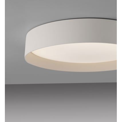 Schöner Wohnen 14594-39 - Lámpara de techo LED regulable TAVOLI LED/20W/230V 2700-6500K, diámetro 39 cm, gris + mando a distancia