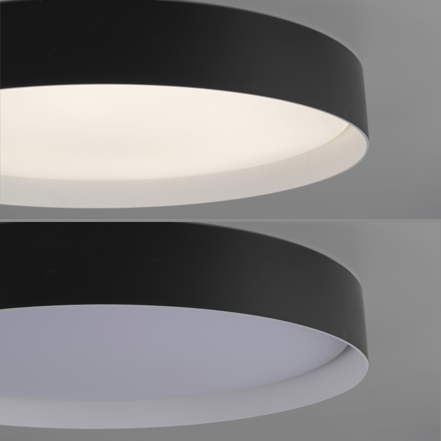 Schöner Wohnen 14595-18 - Lámpara de techo LED regulable TAVOLI LED/34W/230V 2700-6500K Ø 49 cm negra + mando a distancia