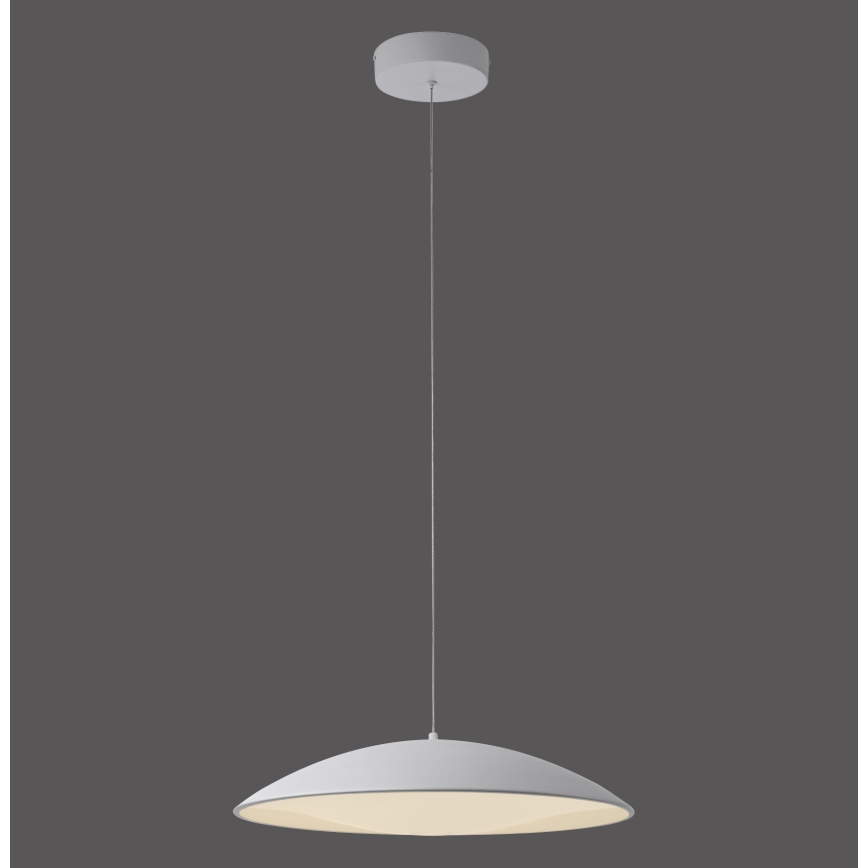 Schöner Wohnen 14607-16 - Lámpara colgante LED regulable con cable LENTE LED/23W/230V diámetro 50 cm blanco
