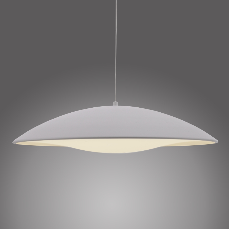 Schöner Wohnen 14607-16 - Lámpara colgante LED regulable con cable LENTE LED/23W/230V diámetro 50 cm blanco
