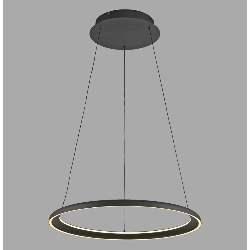 Schöner Wohnen 15570-18 - Lámpara colgante LED regulable con cable QUILLO LED/36W/230V Ø 60 cm negra