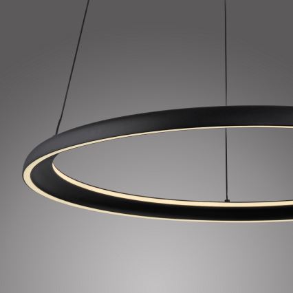 Schöner Wohnen 15570-18 - Lámpara colgante LED regulable con cable QUILLO LED/36W/230V Ø 60 cm negra