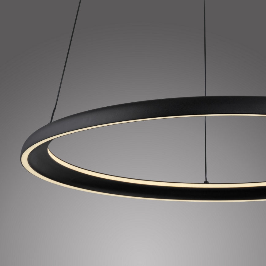 Schöner Wohnen 15570-18 - Lámpara colgante LED regulable con cable QUILLO LED/36W/230V Ø 60 cm negra