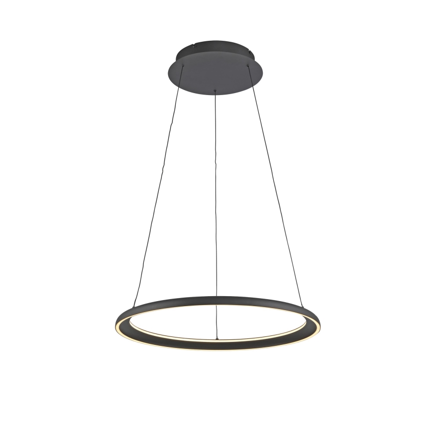 Schöner Wohnen 15570-18 - Lámpara colgante LED regulable con cable QUILLO LED/36W/230V Ø 60 cm negra