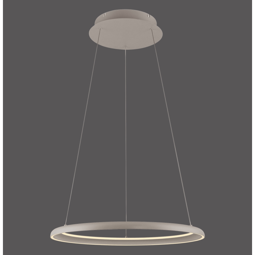 Schöner Wohnen 15570-39 - Lámpara colgante LED regulable con cable de suspensión QUILLO LED/36W/230V Ø 60 cm gris