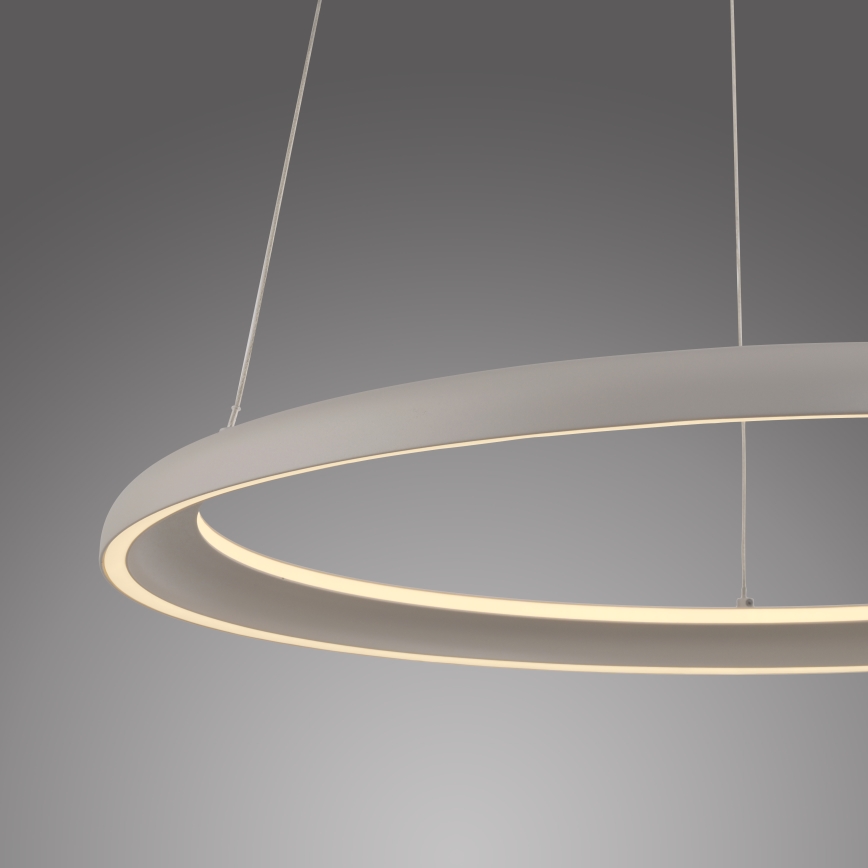 Schöner Wohnen 15570-39 - Lámpara colgante LED regulable con cable de suspensión QUILLO LED/36W/230V Ø 60 cm gris