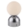 Schöner Wohnen 19218-17 - Lámpara de mesa LED RUDI recargable, táctil y regulable LED/1,2W/5V 3000-6000K 1200 mAh cromo brillante