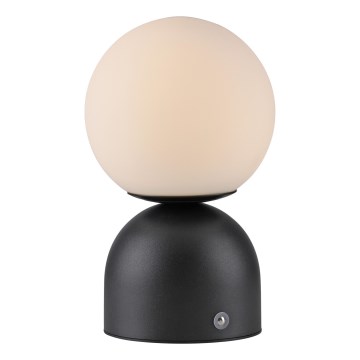 Schöner Wohnen 19218-18 - Lámpara de sobremesa recargable táctil y regulable RUDI LED/1,2W/5V 3000-6000K 1200 mAh negra