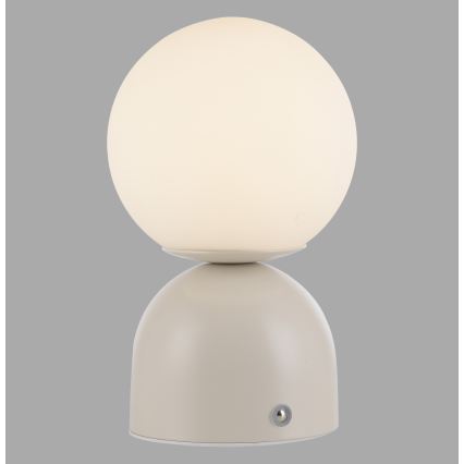 Schöner Wohnen 19218-39 - Lámpara de sobremesa LED recargable y regulable con control táctil RUDI LED/1,2W/5V 3000-6000K 1200 mAh gris