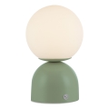 Schöner Wohnen 19218-43 - Lámpara de sobremesa LED recargable táctil regulable RUDI LED/1,2W/5V 3000-6000K 1200 mAh verde