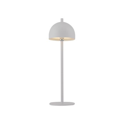 Schöner Wohnen 19244-16 - Lámpara de mesa para exterior BELLIS, LED táctil regulable y recargable, LED/2,5W/5V 2600 mAh IP54, blanca