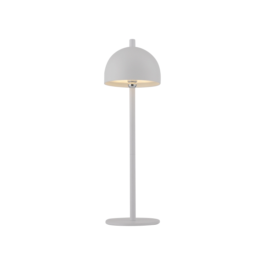 Schöner Wohnen 19244-16 - Lámpara de mesa para exterior BELLIS, LED táctil regulable y recargable, LED/2,5W/5V 2600 mAh IP54, blanca