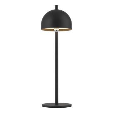 Schöner Wohnen 19244-18 - Lámpara de sobremesa LED para exterior BELLIS, recargable y regulable con control táctil, 2,5 W / 5 V, 2600 mAh, IP54, negra