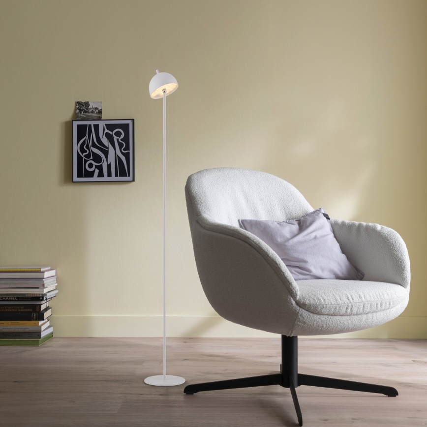 Schöner Wohnen 19245-16 - Lámpara de pie exterior recargable con control táctil regulable BELLIS LED/2,5W/5V 2600 mAh IP54 blanca