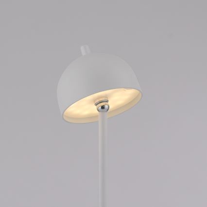 Schöner Wohnen 19245-16 - Lámpara de pie exterior recargable con control táctil regulable BELLIS LED/2,5W/5V 2600 mAh IP54 blanca