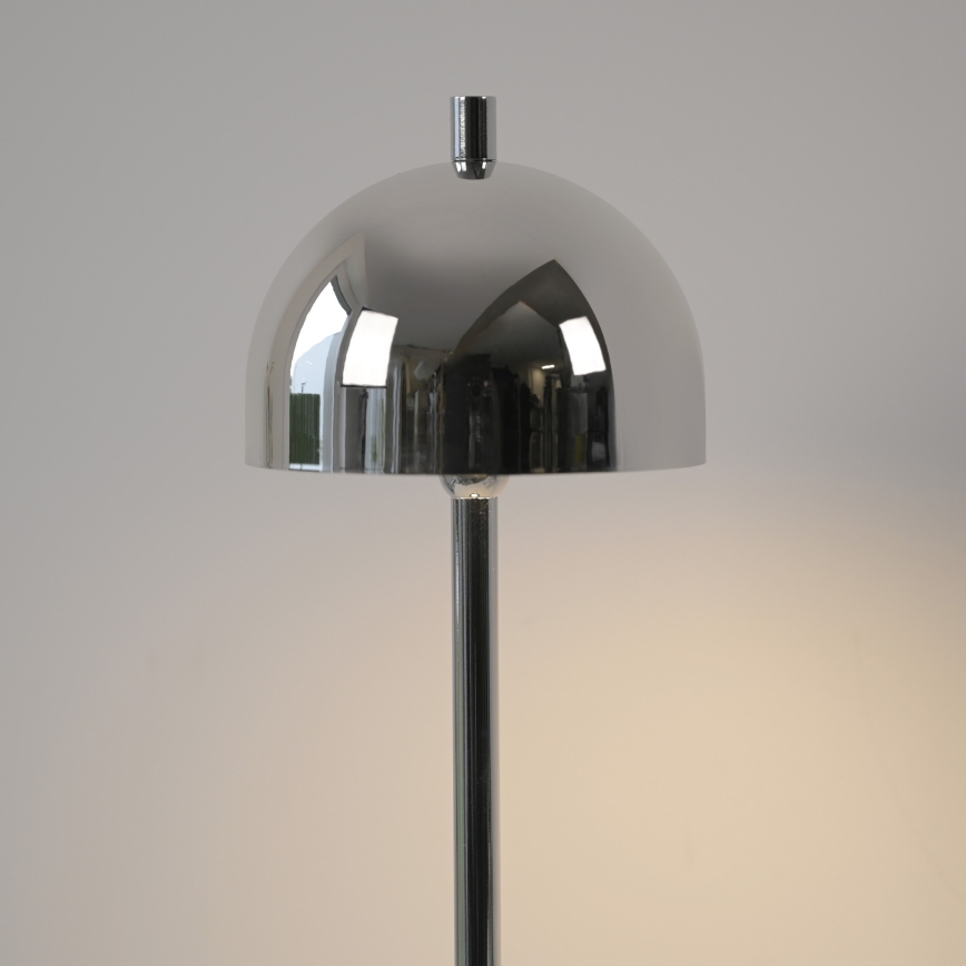 Schöner Wohnen 19245-17 - Lámpara de pie exterior recargable con control táctil y regulable BELLIS LED/2,5W/5V 2600 mAh IP54 cromo brillante