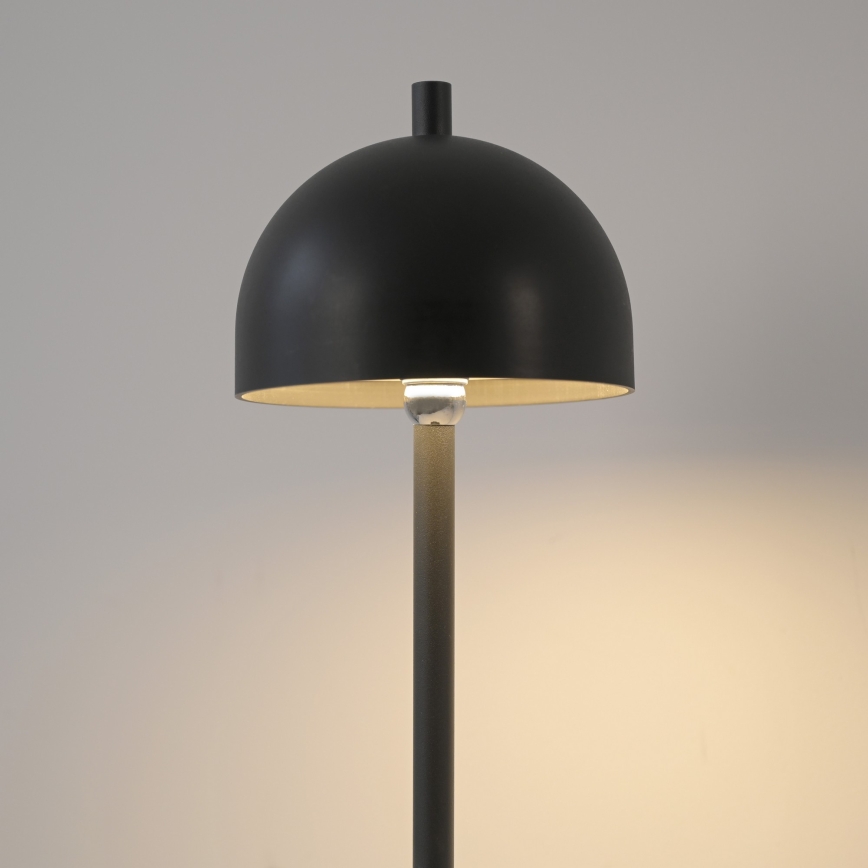 Schöner Wohnen 19245-18 - Lámpara de pie para exterior recargable, táctil y regulable LED BELLIS LED/2,5W/5V 2600 mAh IP54 negra