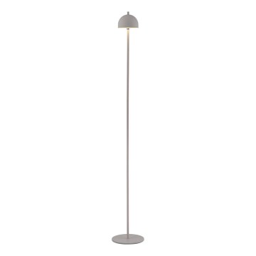 Schöner Wohnen 19245-39 - Lámpara de pie exterior recargable LED BELLIS, regulable con control táctil, 2,5W/5V, 2600 mAh, IP54, gris