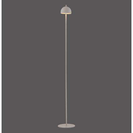 Schöner Wohnen 19245-39 - Lámpara de pie exterior recargable LED BELLIS, regulable con control táctil, 2,5W/5V, 2600 mAh, IP54, gris