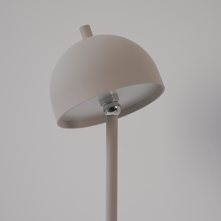 Schöner Wohnen 19245-39 - Lámpara de pie exterior recargable LED BELLIS, regulable con control táctil, 2,5W/5V, 2600 mAh, IP54, gris