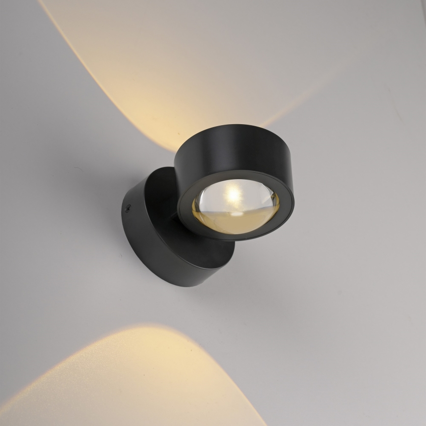 Schöner Wohnen 19331-18 - Aplique de pared LED CHIA 2xLED/2W/230V negro