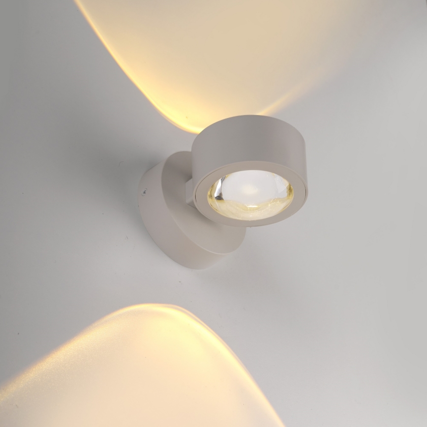 Schöner Wohnen 19331-39 - Aplique de pared LED CHIA 2xLED/2W/230V gris