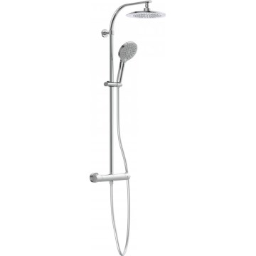 Schütte 60046 - Set de ducha con grifería termostática MADURA FRESH en cromo brillante