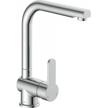 Schütte 79700 - Grifo de cocina con rociador extraíble LONDON, cromado brillante