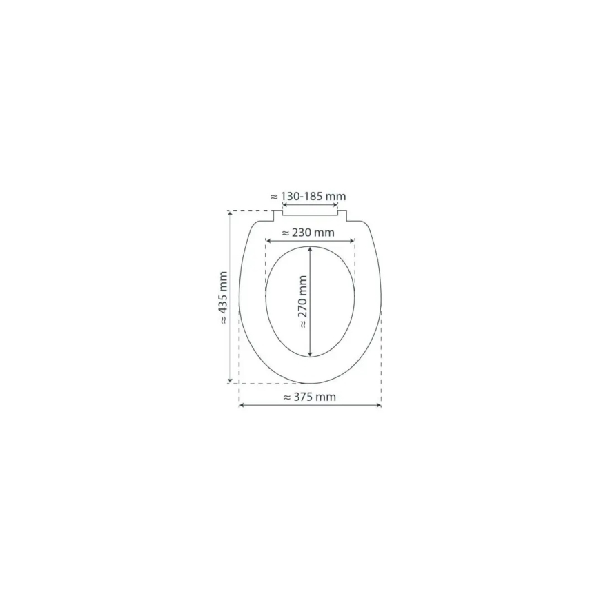 Schütte 80104 - Asiento de inodoro SPIRIT Antracita con cierre amortiguado SoftClose, madera MDF