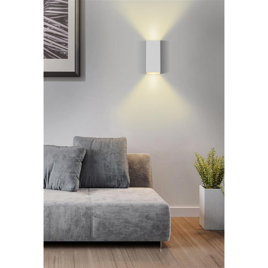 Searchlight - Aplique de pared DON 2xGU10/10W/230V blanco