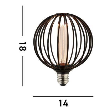 Searchlight - Bombilla LED decorativa regulable GLOBE E27/4,5W/230V 2700K