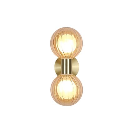 Searchlight - Aplique de pared LUMINSPHERE 2xG9/7W/230V latón