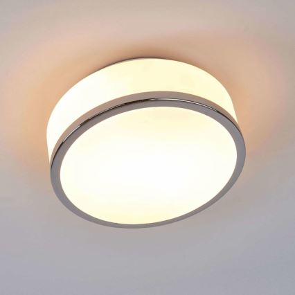 Searchlight - Luminaria de techo para baño DISC 2xE27/60W/230V IP44