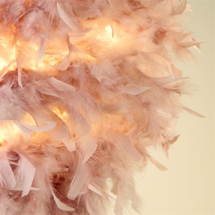 Searchlight - Pantalla para lámpara de araña KATE E14/E27 Ø 50 cm rosa