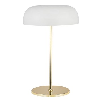 Searchlight - Lámpara de mesa HANOVER 2xE14/7W/230V blanco/dorado