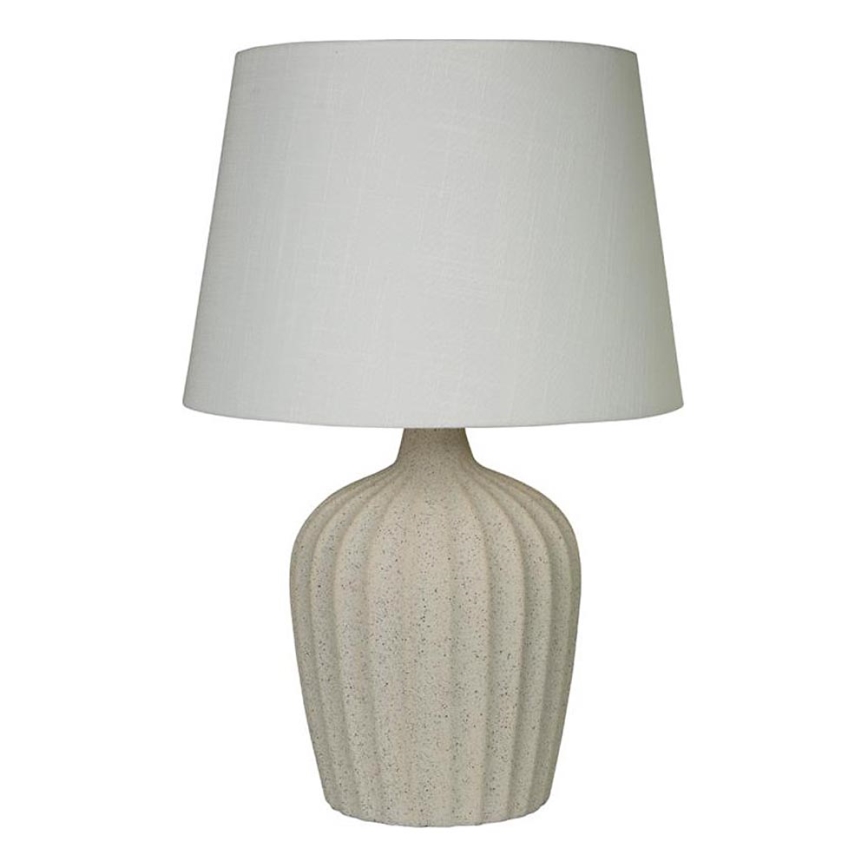 Searchlight - Lámpara de mesa PADSTOW 1xE27/60W/230V beige