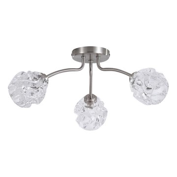 Searchlight - Lámpara de techo de superficie ASTRAL 3xG9/33W/230V cromo mate