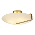 Searchlight - Lámpara de techo SUNDIAL 3xE27/40W/230V dorada