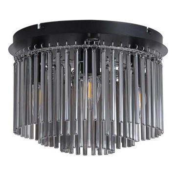 Searchlight - Lámpara de techo SWIZZLE 5xE14/60W/230V, diámetro 32 cm, color ahumado