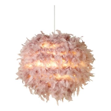 Searchlight - Pantalla para lámpara de araña KATE E14/E27 Ø 50 cm rosa