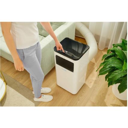 Sencor - Aire acondicionado móvil inteligente 3en1 con accesorios completos 1050W/230V 10000 BTU Wi-Fi + control remoto