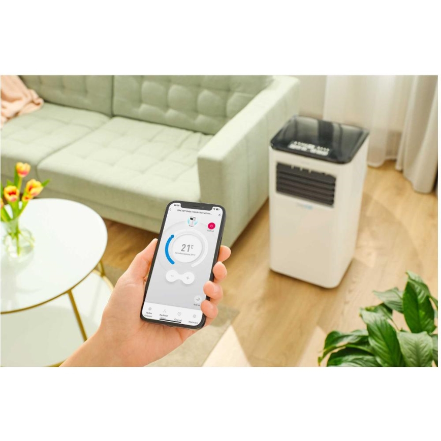 Sencor - Aire acondicionado móvil inteligente 3en1 con accesorios completos 1050W/230V 10000 BTU Wi-Fi + control remoto