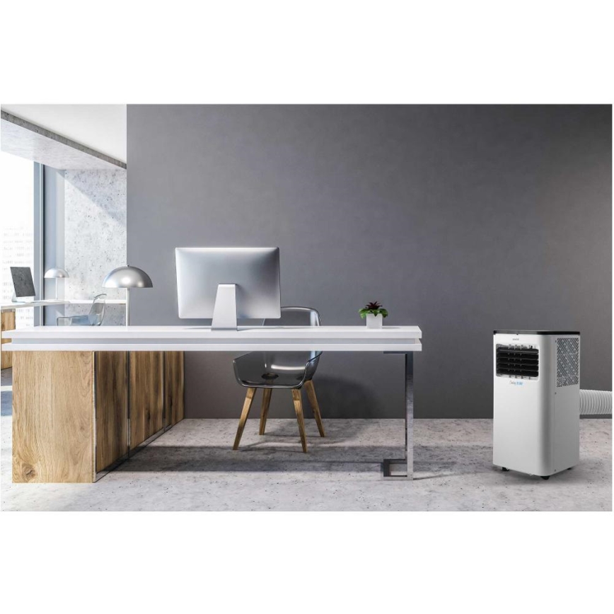 Sencor - Aire acondicionado móvil inteligente 3en1 con accesorios completos 1050W/230V 10000 BTU Wi-Fi + control remoto